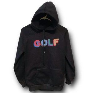 Tyler the Creator GOLF WANG Pastel logo black hoodie size Medium.